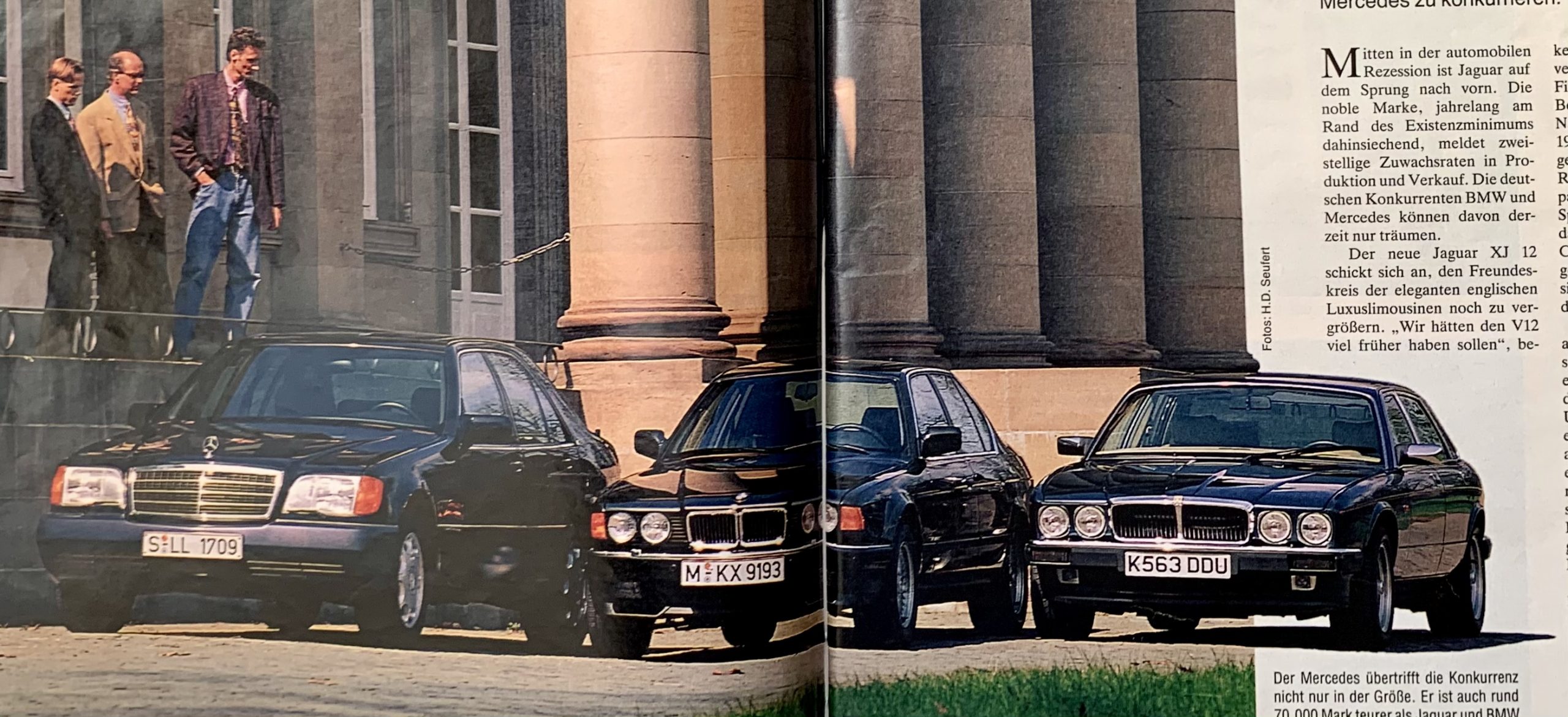 Mercedes S 600, BMW 7er und Jaguar XJ 12 im Test - AUTO BILD