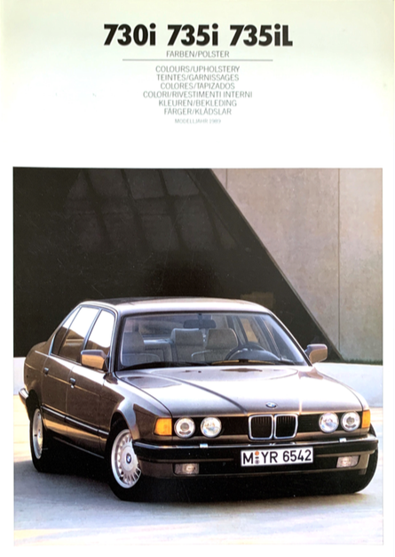 735i 735iL Prospekt BMW 7er E32 730i 2/86-48 Seiten! 